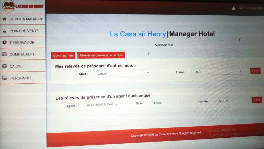 Capture du projet HotelManager
